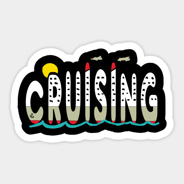 Cruising Sticker by Mark Ewbie